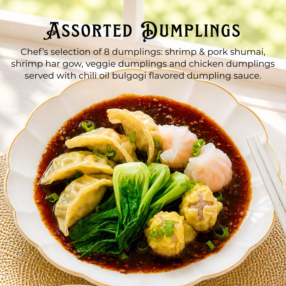 Family Assorted Dumplings 蜂蜜参巴虾