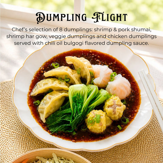 Dumpling Flight 蜂蜜参巴虾