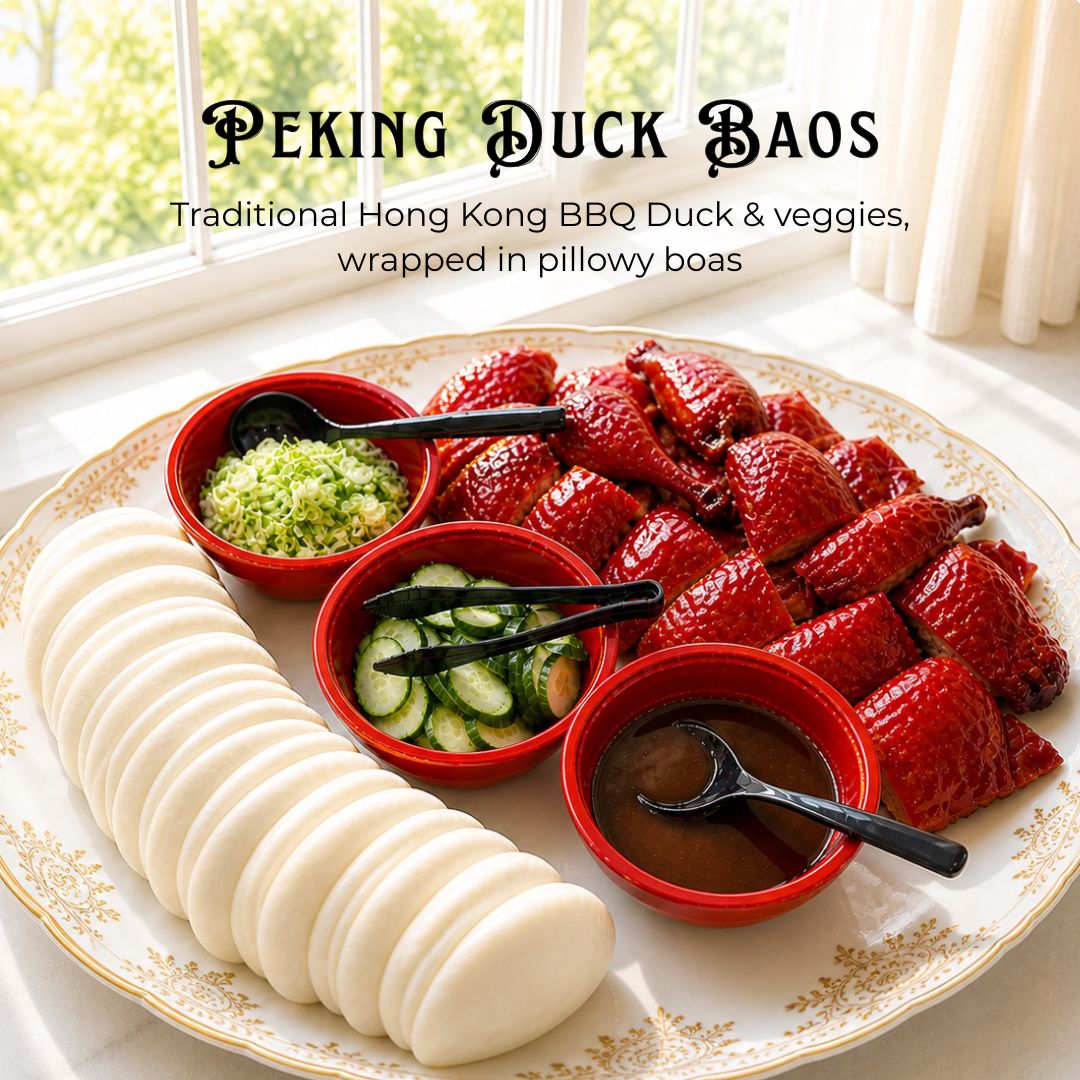 Family Peking Duck Bao 北京烤鸭包和烧卖
